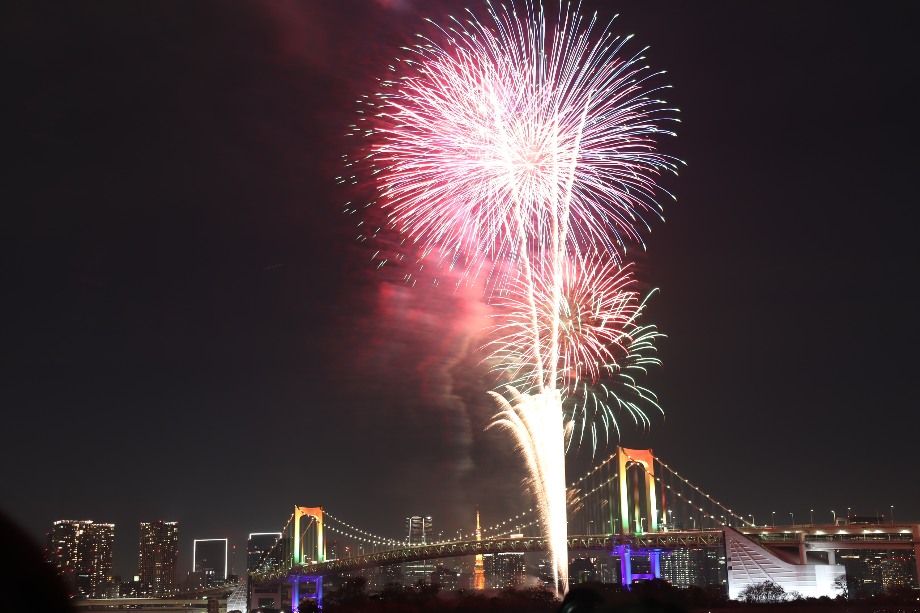 お台場 レインボーブリッジ お台場レインボー花火