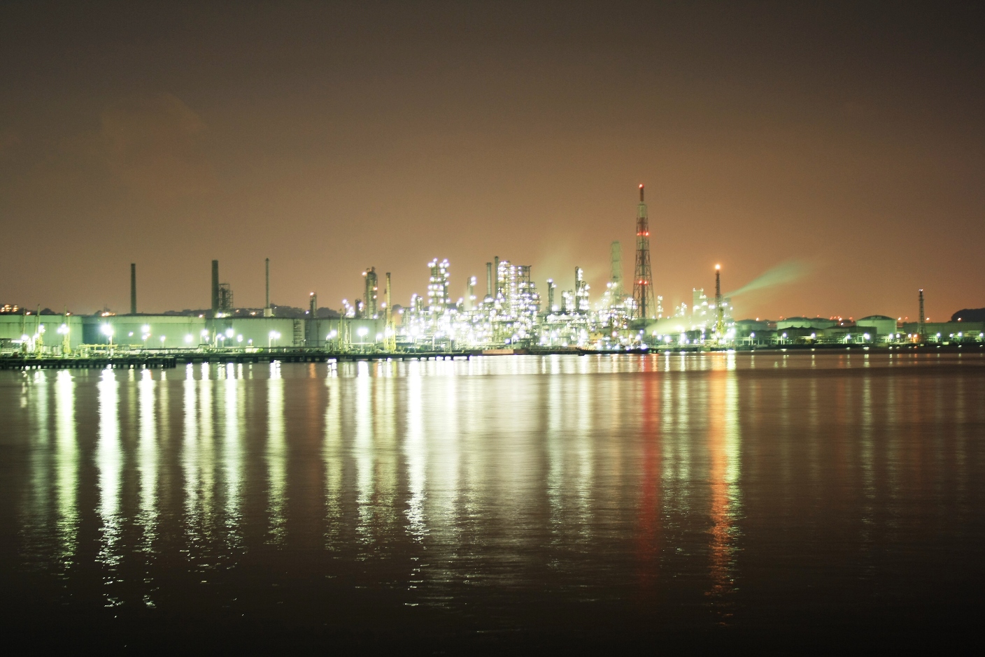 京浜工業地帯横浜方面 根岸町 工場